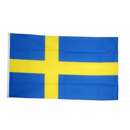 The Flag Wholesaler B039817 – Bandierine Svezia A Ghirlanda 9m, 24x23 Cm, Multicolore