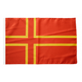 AZ FLAG Bandiera Navale Normandia Con Croce Di Sant'Olaf E Leoni - 45x30 Cm, Poliestere Marino Con Anelli