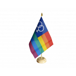 Bandiera 1,9 x 1,5 m (senza penna) Gay Maschio MLM Pride Bandiera ft Poliestere - Banner Rainbow Pride