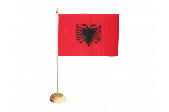 Bandiera da tavolo Albania - flaggenfritze.de