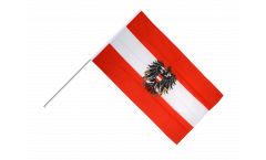 Bandiera da asta Austria con l'aquila - 60 x 90 cm