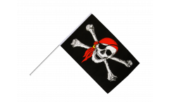 Bandiera da asta Pirata con bandana - 60 x 90 cm