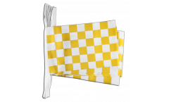 Cordata a quadri gialli-bianchi - 15 x 22 cm