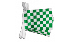 Cordata a quadri verde-bianchi - 15 x 22 cm