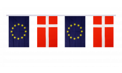 Cordata dell'amicizia Danimarca - Unione Europea EU - 15 x 22 cm