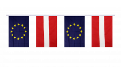 Cordata dell'amicizia Lettonia - Unione Europea EU - 15 x 22 cm