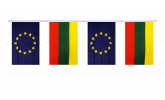 Cordata dell'amicizia Lituania - Unione Europea EU - 15 x 22 cm