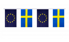 Cordata dell'amicizia Svezia - Unione Europea EU - 15 x 22 cm