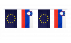 Cordata dell'amicizia Slovenia - Unione Europea EU - 15 x 22 cm