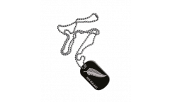 Dog Tag Nuova Zelanda Piume All Blacks - 3 x 5 cm