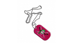 Dog Tag Pirate Princess Pirata Principesa - 3 x 5 cm