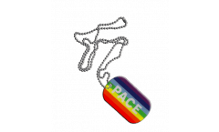 Dog Tag Arcobaleno con PACE - 3 x 5 cm