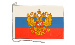 Bandiera da barca Russia con stemma - 30 x 40 cm