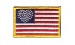 Applicazione Bandiera cuore USA - 8 x 6 cm