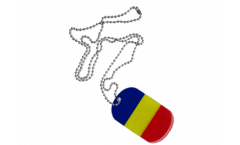 Dog Tag Romania - 3 x 5 cm