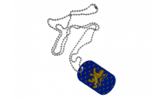 Dog Tag Francia Franca Contea - 3 x 5 cm