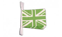 Cordata Regno Unito Union Jack verde - 15 x 22 cm