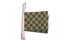 Cordata a quadri viola-verde - 15 x 22 cm