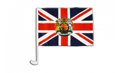 Bandiera per auto Regno Unito con stemmi - 30 x 40 cm