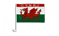 Bandiera per auto Galles CYMRU - 30 x 40 cm