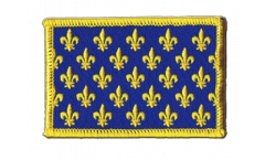 Applicazione Francia stemma giglio, blu - 8 x 6 cm