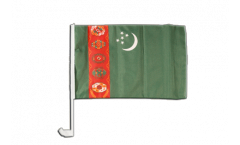 Bandiera per auto Turkmenistan - 30 x 40 cm