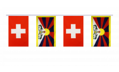 Cordata dell'amicizia Svizzera - Tibet - 15 x 22 cm
