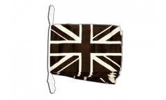 Cordata Regno Unito Union Jack neri - 30 x 45 cm