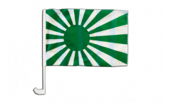 Bandiera per auto Tifosi verde biachi - 30 x 40 cm