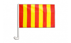 Bandiera per auto Banda gialla-rossa - 30 x 40 cm