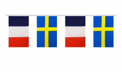 Cordata dell'amicizia Francia - Svezia - 15 x 22 cm