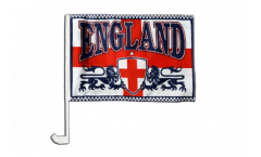 Bandiera per auto Inghilterra 2 leoni - 30 x 40 cm