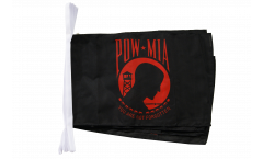 Cordata USA Pow Mia / nero, rosso - 30 x 45 cm