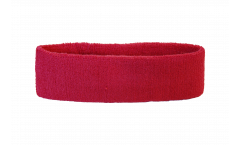 Fascia antisudore Unicolore Rossa - 6 x 21 cm