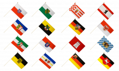 Germania 16 regioni federali set di bandiere da asta - 30 x 45 cm