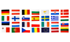 28 stati dell'Unione Europea EU set di bandiere - 30 x 45 cm