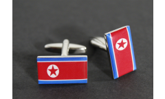 Gemelli Bandiera Corea del Nord - 18 x 12 mm