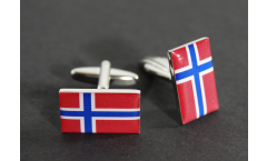 Gemelli Bandiera Norvegia - 18 x 12 mm