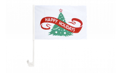 Bandiera per auto Happy Holidays - 30 x 40 cm
