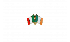 Spilla dell'amicizia Italia - Irlanda - 22 mm