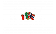 Spilla dell'amicizia Italia - Norvegia - 22 mm
