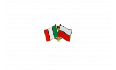 Spilla dell'amicizia Italia - Polonia - 22 mm