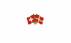 Spilla dell'amicizia Svizzera - Danimarca - 22 mm
