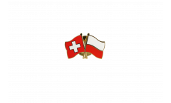 Spilla dell'amicizia Svizzera - Polonia - 22 mm