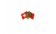 Spilla dell'amicizia Svizzera - Portogallo - 22 mm