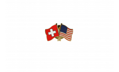 Spilla dell'amicizia Svizzera - USA - 22 mm