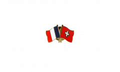 Spilla dell'amicizia Francia - Svizzera - 22 mm