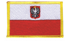 Applicazione Polonia con aquila - 8 x 6 cm
