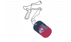 Dog Tag Francia Paris Parigi - 3 x 5 cm