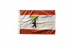 Bandiera da barca Germania Berlino con corona - 30 x 40 cm